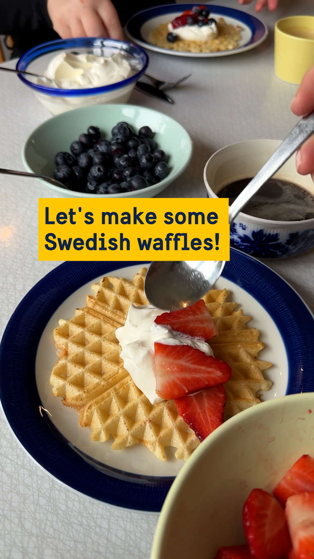 Let's make some Swedish waffles